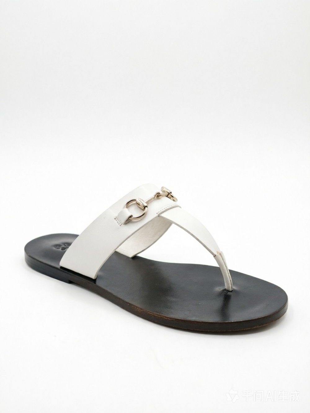 Gucci white Horsebit  sandals